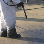 Cleveland protective roof coatings over foam